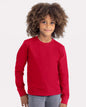 Next Level 3311 — Youth Cotton Long Sleeve T-Shirt — Red