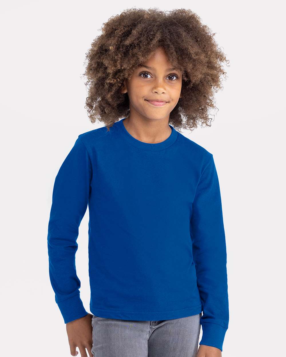 Next Level 3311 — Youth Cotton Long Sleeve T-Shirt — Royal