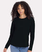 Next Level 3911 — Women's Cotton Relaxed Long Sleeve T-Shirt — Black