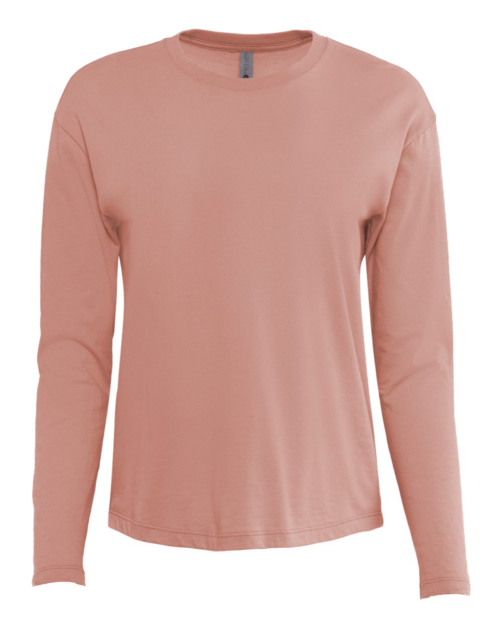 Next Level 3911 — Women's Cotton Relaxed Long Sleeve T-Shirt — Desert Pink (flat)