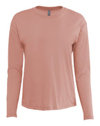 Next Level 3911 — Women's Cotton Relaxed Long Sleeve T-Shirt — Desert Pink (flat)