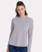 Next Level 3911 — Women's Cotton Relaxed Long Sleeve T-Shirt — Heather Grey