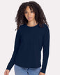 Next Level 3911 — Women's Cotton Relaxed Long Sleeve T-Shirt — Midnight Navy