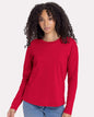 Next Level 3911 — Women's Cotton Relaxed Long Sleeve T-Shirt — Red