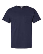 Hanes 5290P - Essential-T Pocket T-Shirt — Athletic Navy (flat)