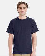 Hanes 5290P - Essential-T Pocket T-Shirt — Athletic Navy