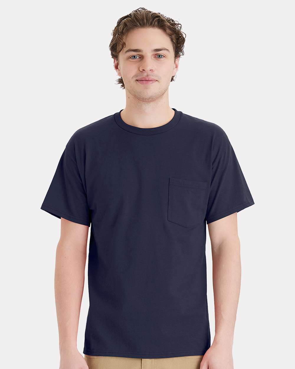 Hanes 5290P - Essential-T Pocket T-Shirt — Athletic Navy