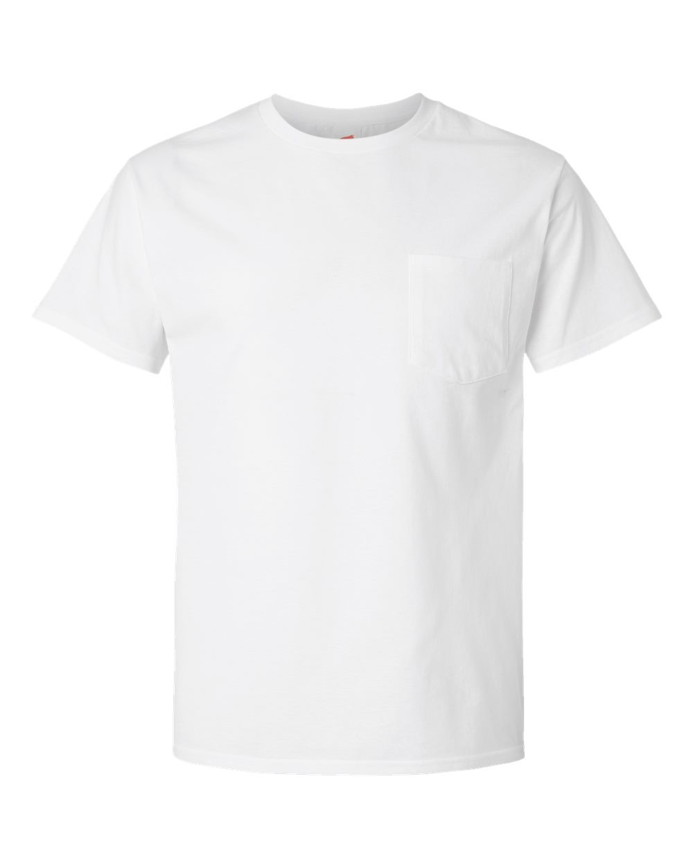 Hanes 5290P - Essential-T Pocket T-Shirt — White (flat)