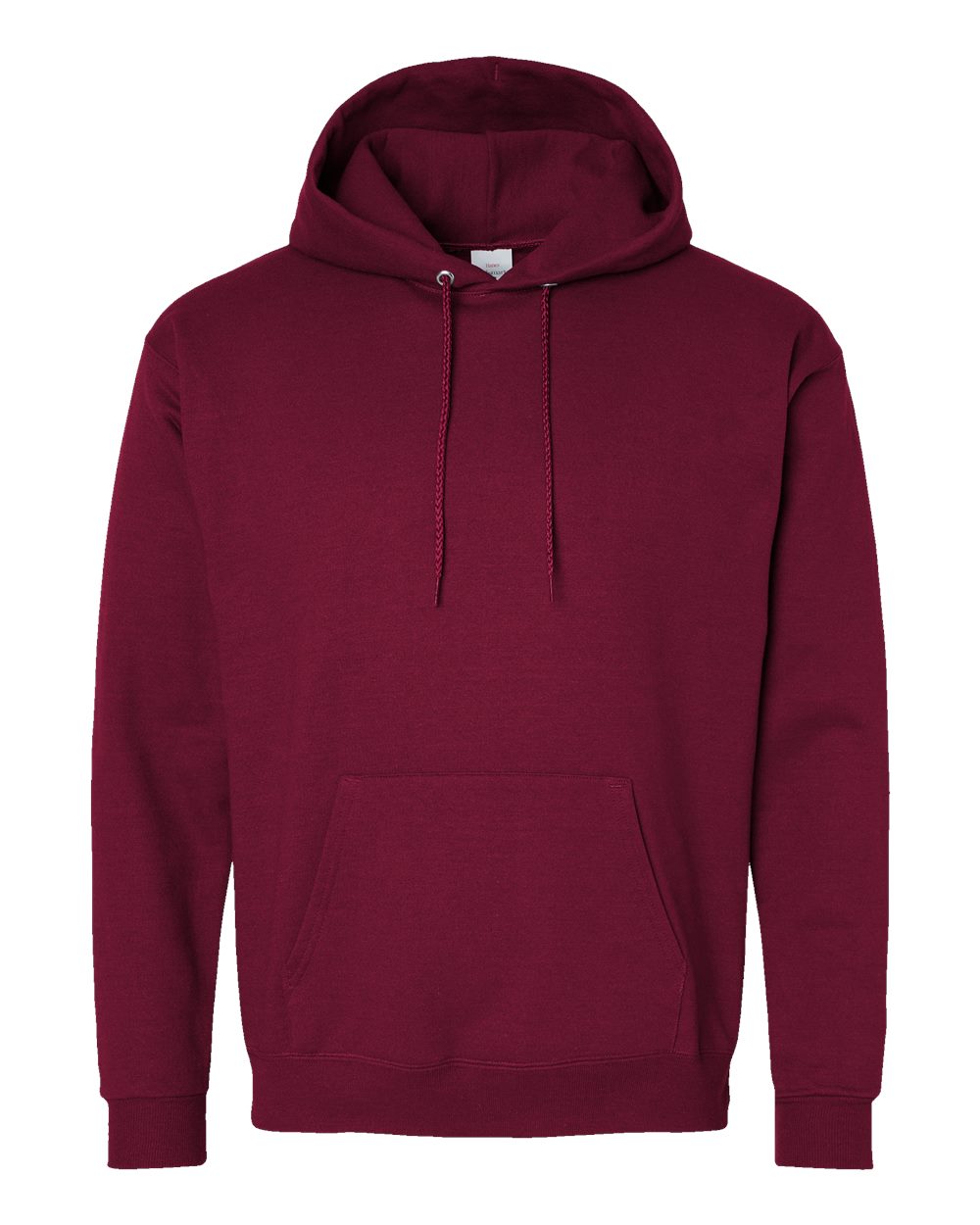 Hanes P170 - Unisex EcoSmart® Hooded Sweatshirt — Athletic Cardinal (flat)