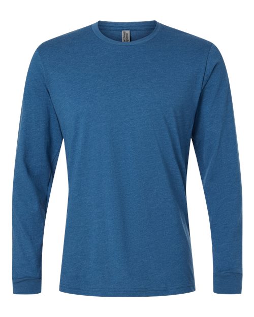 Next Level 6211 - Unisex CVC Long Sleeve T-Shirt - Heather Cool Blue