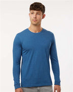 Next Level 6211 - Unisex CVC Long Sleeve T-Shirt - Heather Cool Blue