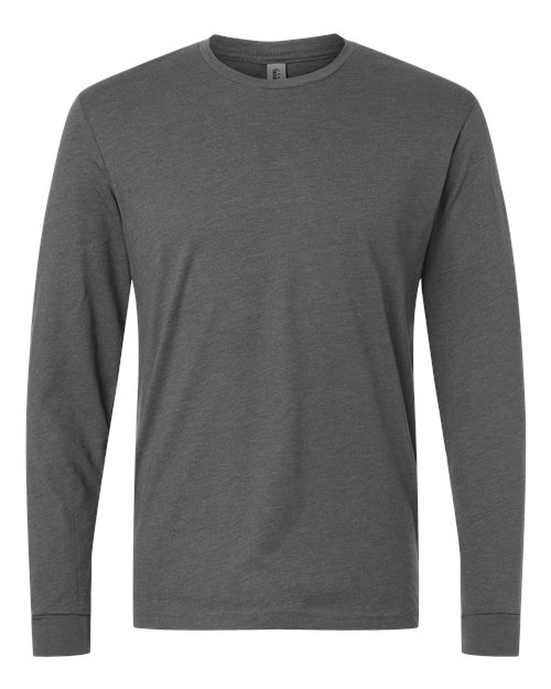Next Level 6211 - Unisex CVC Long Sleeve T-Shirt - Heather Heavy Metal