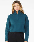 BELLA + CANVAS 3953 — Women’s Sponge Fleece Half Zip Pullover — Atlantic
