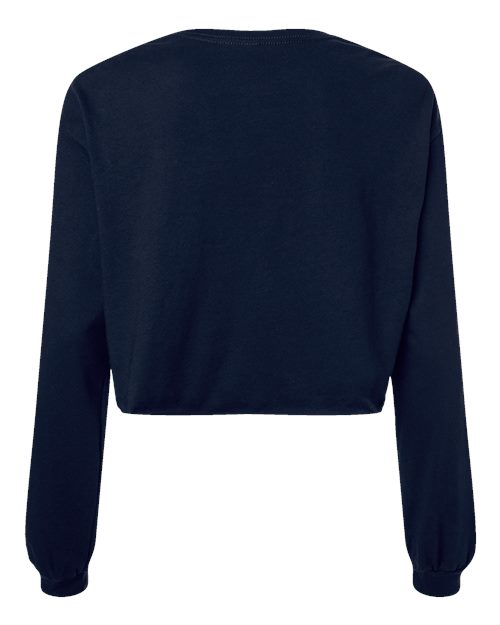 BELLA + CANVAS 6501 - Women's FWD Fashion Crop Long Sleeve Tee - Navy