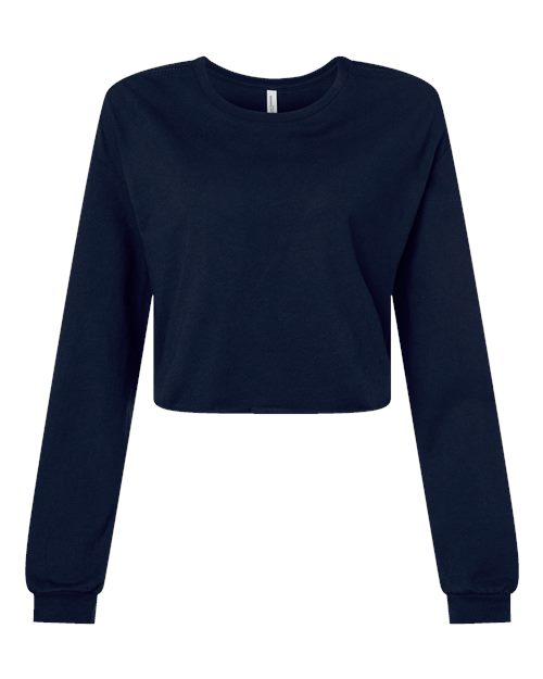 BELLA + CANVAS 6501 - Women's FWD Fashion Crop Long Sleeve Tee - Navy