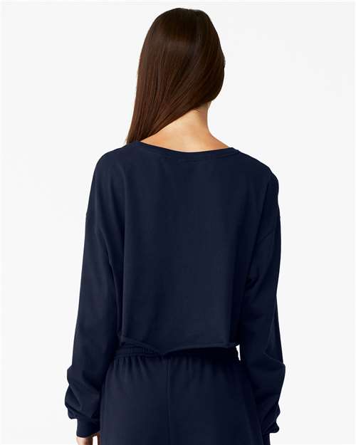 BELLA + CANVAS 6501 - Women's FWD Fashion Crop Long Sleeve Tee - Navy