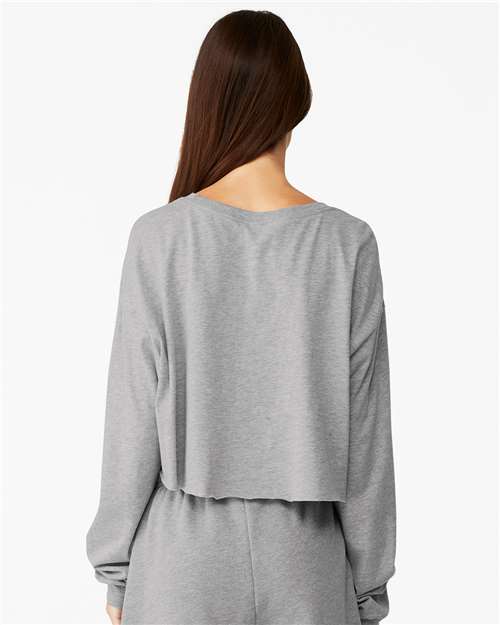 BELLA + CANVAS 6501 - Women's FWD Fashion Crop Long Sleeve Tee - Athletic Heather