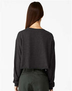 BELLA + CANVAS 6501 - Women's FWD Fashion Crop Long Sleeve Tee - Dark Grey Heather