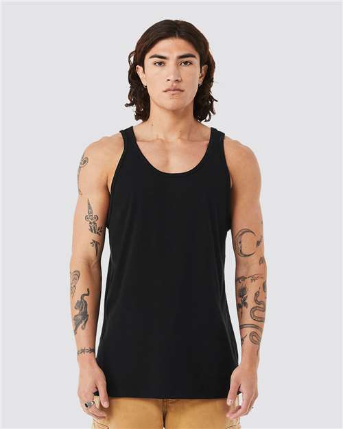 BELLA + CANVAS 3484 - Unisex Triblend Tank - Solid Black Triblend