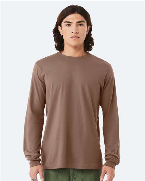 BELLA + CANVAS 3501 - Unisex Jersey Long Sleeve Tee - Vintage Brown