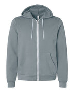 BELLA + CANVAS 3739 - Unisex Sponge Fleece Full-Zip Hoodie Sweatshirt - Blue Storm