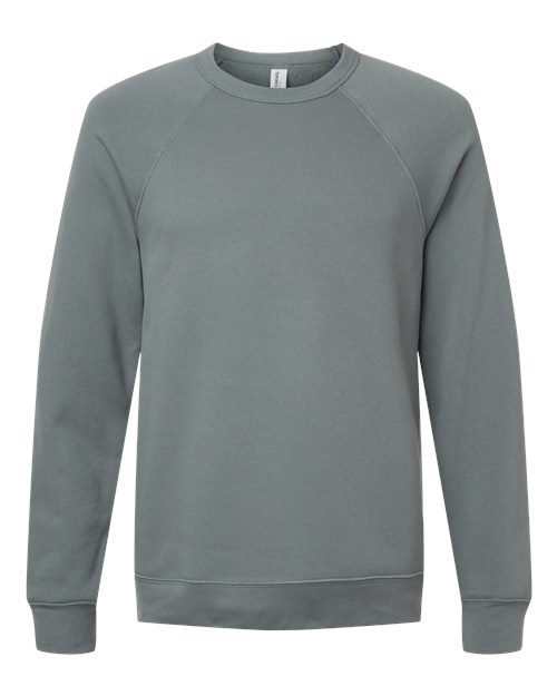 BELLA + CANVAS 3901 - Unisex Sponge Fleece Raglan Crewneck Sweatshirt - Blue Storm