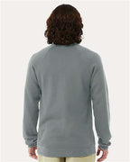 BELLA + CANVAS 3901 - Unisex Sponge Fleece Raglan Crewneck Sweatshirt - Blue Storm