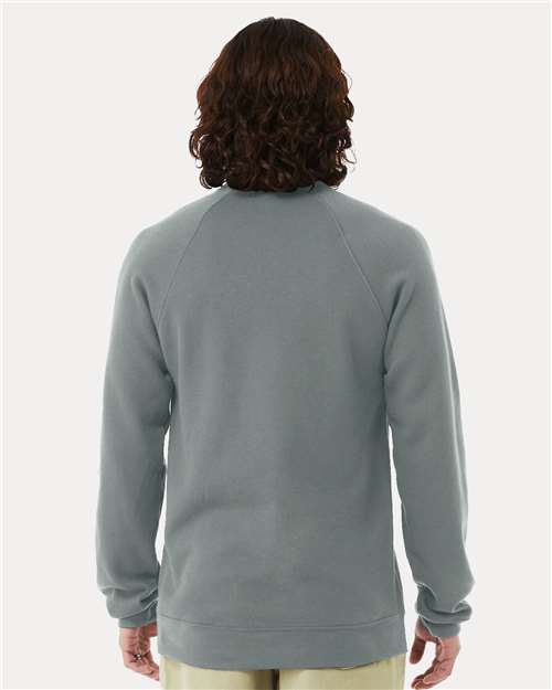 BELLA + CANVAS 3901 - Unisex Sponge Fleece Raglan Crewneck Sweatshirt - Blue Storm