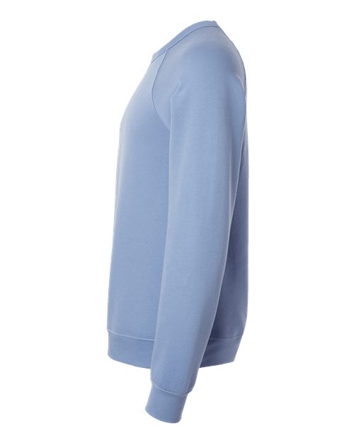 BELLA + CANVAS 3901 - Unisex Sponge Fleece Raglan Crewneck Sweatshirt - Lavender Blue