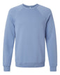 BELLA + CANVAS 3901 - Unisex Sponge Fleece Raglan Crewneck Sweatshirt - Lavender Blue