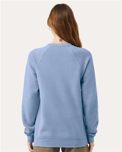 BELLA + CANVAS 3901 - Unisex Sponge Fleece Raglan Crewneck Sweatshirt - Lavender Blue