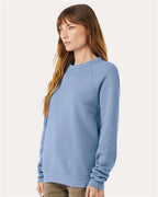 BELLA + CANVAS 3901 - Unisex Sponge Fleece Raglan Crewneck Sweatshirt - Lavender Blue