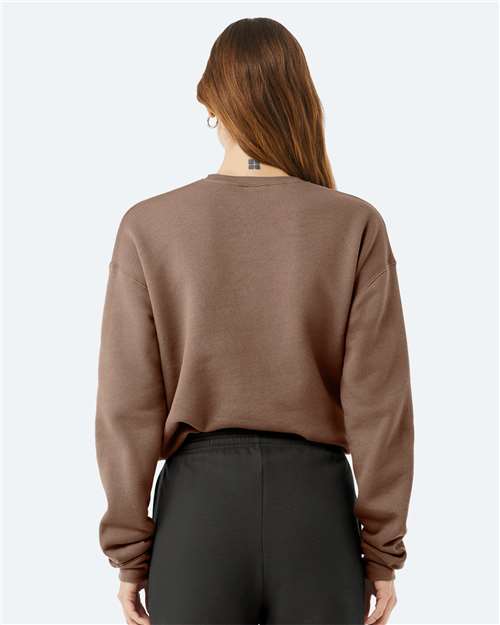 BELLA + CANVAS 3945 - Unisex Sponge Fleece Drop Shoulder Crewneck Sweatshirt - Vintage Brown