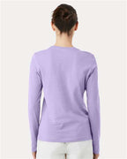 BELLA + CANVAS 6500 - Womens Jersey Long Sleeve Tee - Dark Lavender