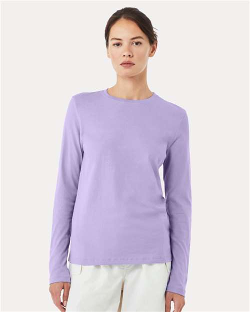 BELLA + CANVAS 6500 - Womens Jersey Long Sleeve Tee - Dark Lavender