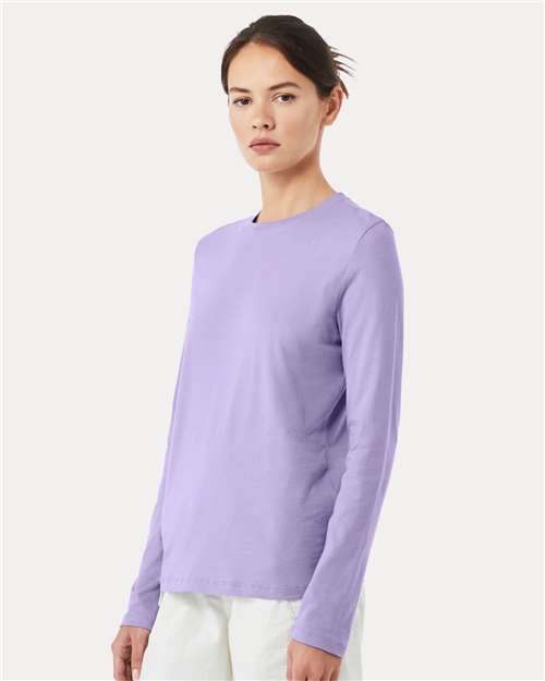 BELLA + CANVAS 6500 - Womens Jersey Long Sleeve Tee - Dark Lavender