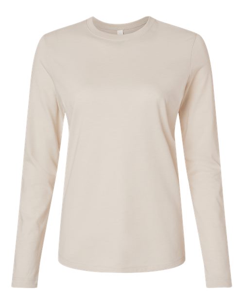 BELLA + CANVAS 6500 - Womens Jersey Long Sleeve Tee - Heather Dust