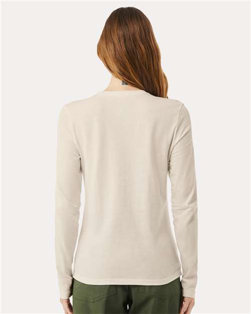 BELLA + CANVAS 6500 - Womens Jersey Long Sleeve Tee - Heather Dust