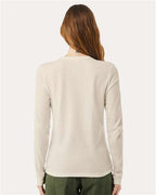 BELLA + CANVAS 6500 - Womens Jersey Long Sleeve Tee - Heather Dust