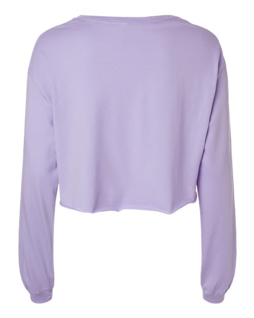 BELLA + CANVAS 6501 - Women's FWD Fashion Crop Long Sleeve Tee - Dark Lavender