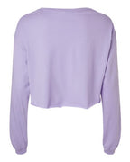 BELLA + CANVAS 6501 - Women's FWD Fashion Crop Long Sleeve Tee - Dark Lavender