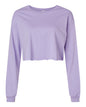 BELLA + CANVAS 6501 - Women's FWD Fashion Crop Long Sleeve Tee - Dark Lavender