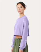 BELLA + CANVAS 6501 - Women's FWD Fashion Crop Long Sleeve Tee - Dark Lavender