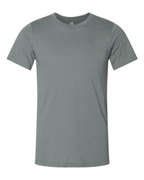 BELLA + CANVAS 3001CVC - CVC Jersey Tee - Heather Blue Storm