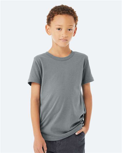 BELLA + CANVAS 3001Y - Youth Jersey Tee - Blue Storm