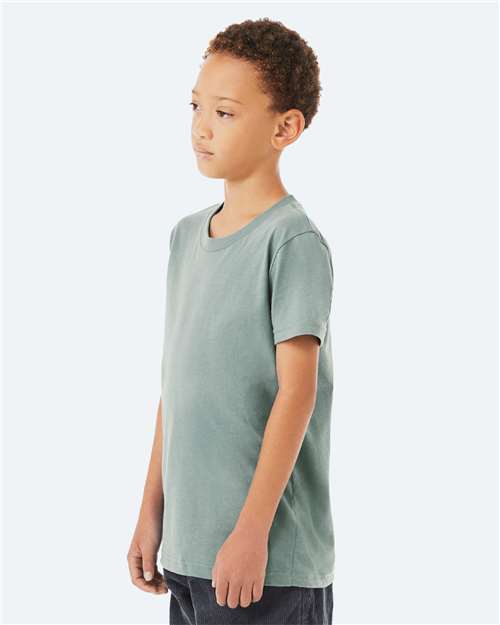 BELLA + CANVAS 3001Y - Youth Jersey Tee - Dusty Blue