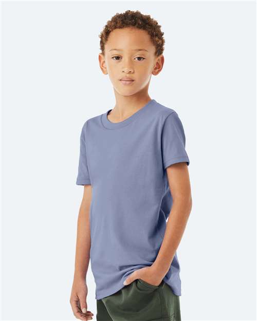 BELLA + CANVAS 3001Y - Youth Jersey Tee - Lavender Blue