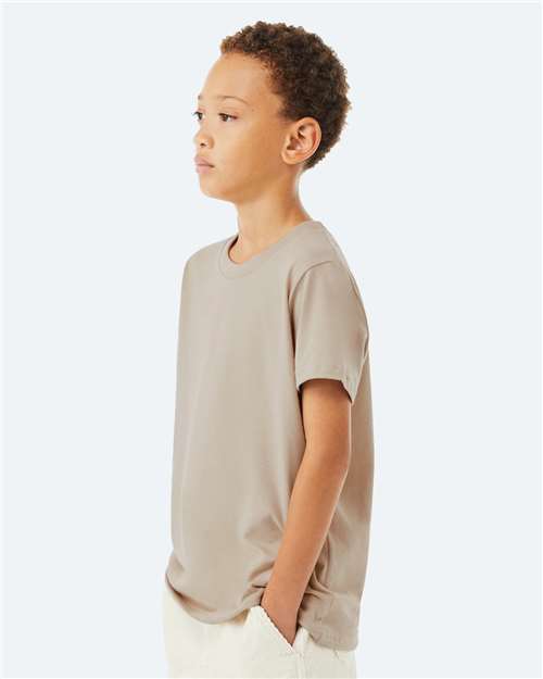 BELLA + CANVAS 3001Y - Youth Jersey Tee - Tan