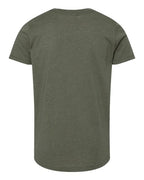 BELLA + CANVAS 3001YCVC - Youth CVC Jersey Tee - Heather Military Green