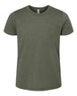 BELLA + CANVAS 3001YCVC - Youth CVC Jersey Tee - Heather Military Green